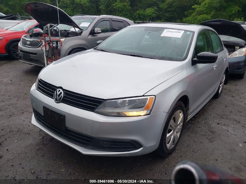 2012 Volkswagen Jetta S VIN: 3VW1K7AJ5CM348180 Lot: 39461896