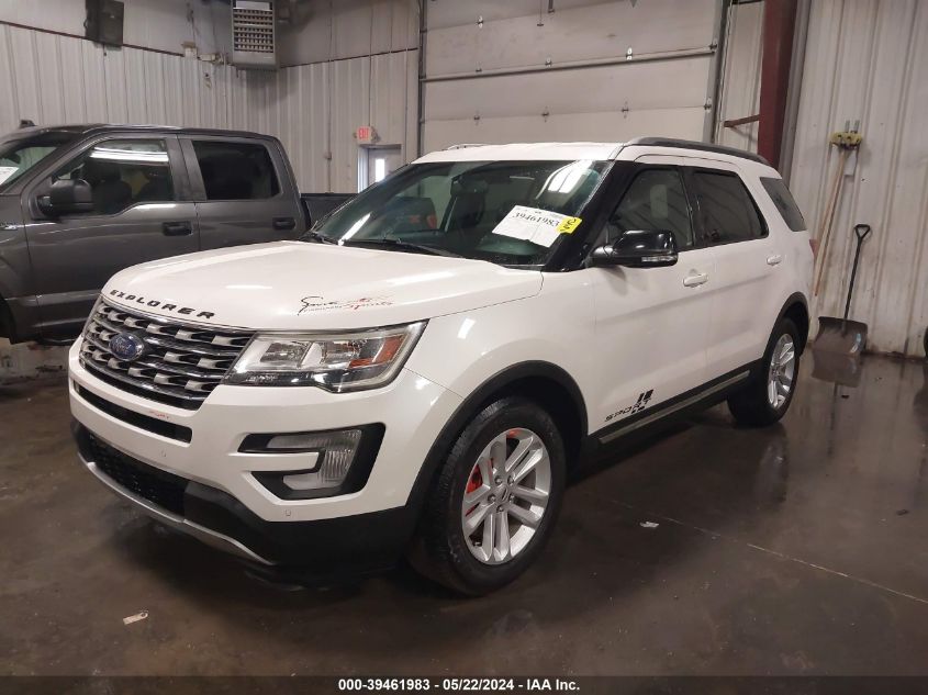 1FM5K7D88HGD62438 2017 FORD EXPLORER - Image 2