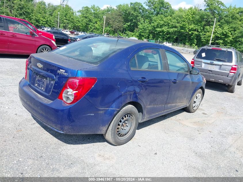 2014 Chevrolet Sonic Ls Auto VIN: 1G1JA5SH3E4162991 Lot: 39461987