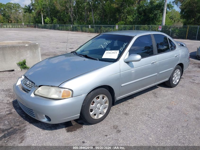 2002 Nissan Sentra Gxe VIN: 3N1CB51D32L637916 Lot: 39462019