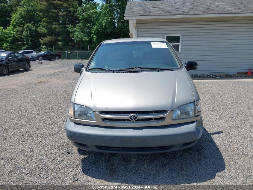 2000 Toyota Sienna Ce VIN: 4T3GF19C1YU309242 Lot: 39462074