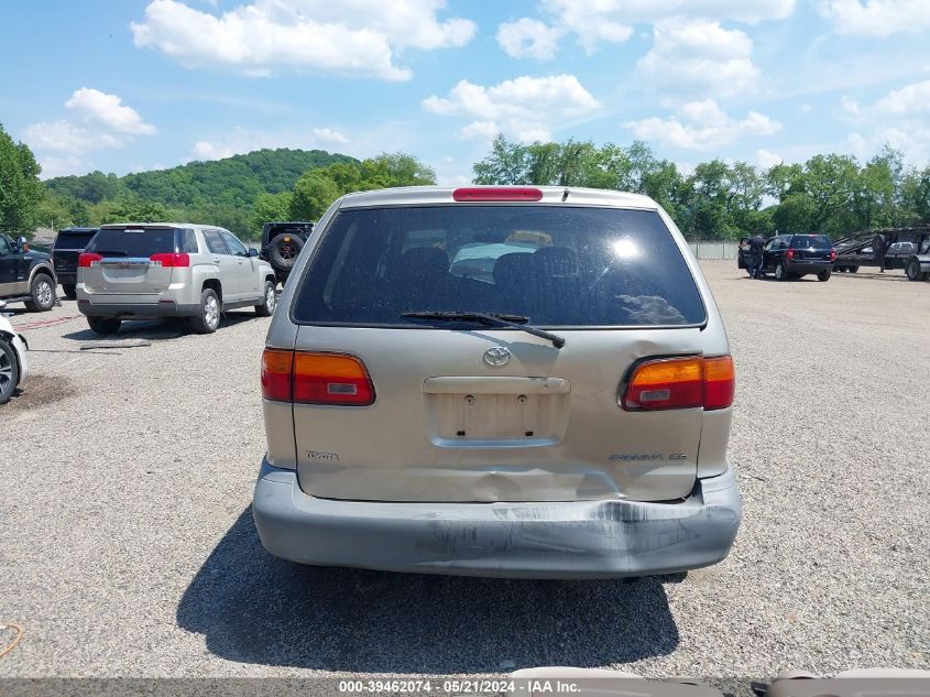 2000 Toyota Sienna Ce VIN: 4T3GF19C1YU309242 Lot: 39462074