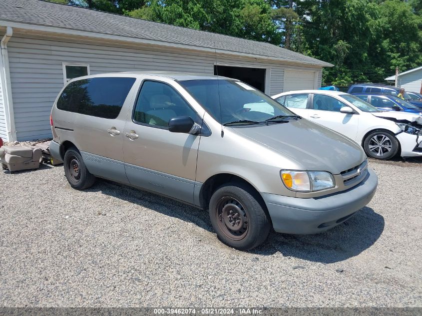 2000 Toyota Sienna Ce VIN: 4T3GF19C1YU309242 Lot: 39462074