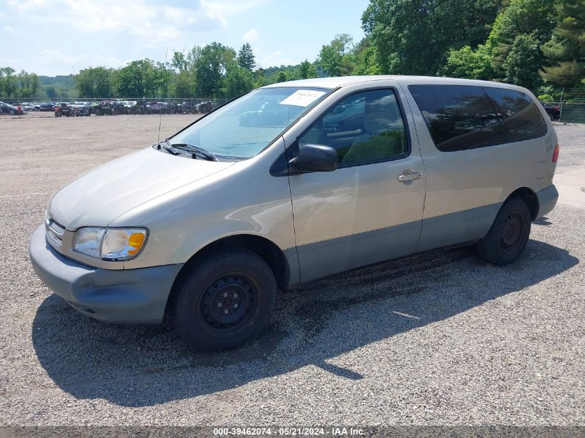 2000 Toyota Sienna Ce VIN: 4T3GF19C1YU309242 Lot: 39462074