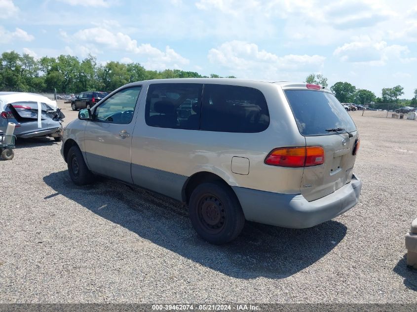 2000 Toyota Sienna Ce VIN: 4T3GF19C1YU309242 Lot: 39462074