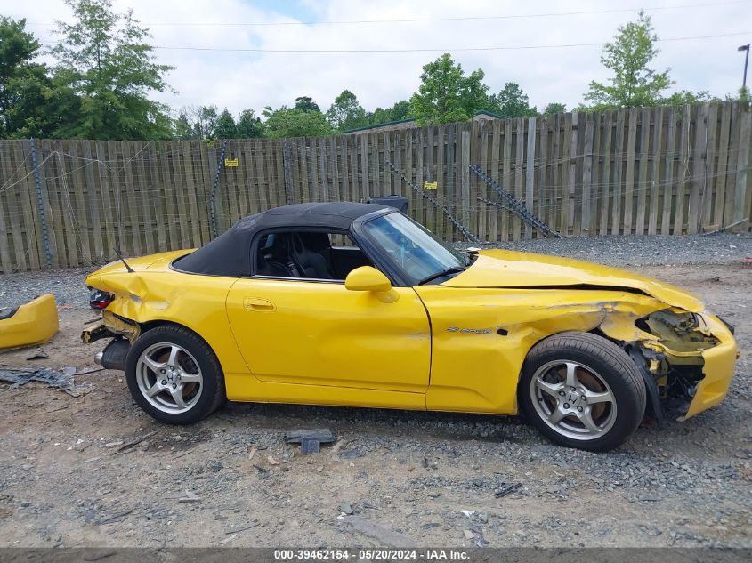 2002 Honda S2000 VIN: JHMAP11412T003870 Lot: 39462154