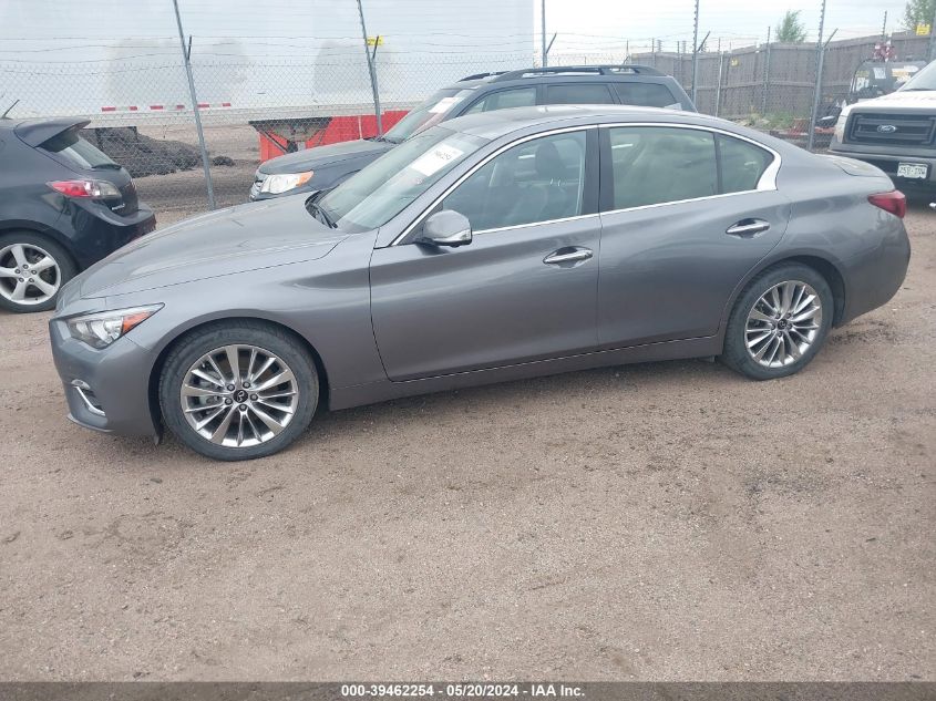 2021 Infiniti Q50 Luxe Awd VIN: JN1EV7BR9MM753118 Lot: 39462254