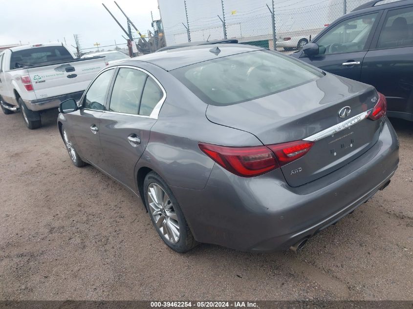 2021 Infiniti Q50 Luxe Awd VIN: JN1EV7BR9MM753118 Lot: 39462254