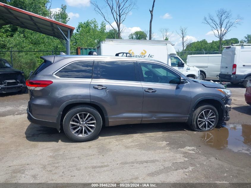 2018 Toyota Highlander Xle VIN: 5TDJZRFH9JS849151 Lot: 39462268