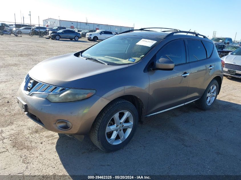 2009 Nissan Murano Sl VIN: JN8AZ18U89W021524 Lot: 39462325