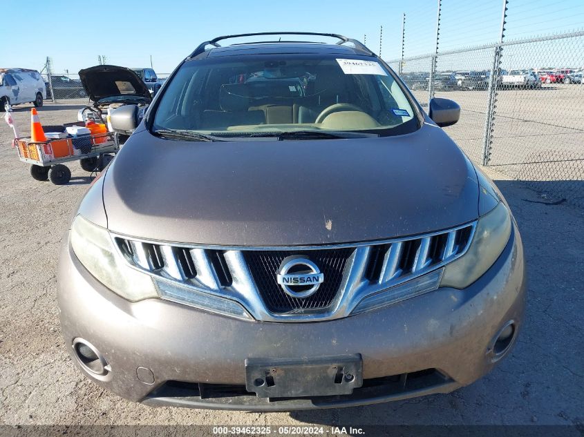 2009 Nissan Murano Sl VIN: JN8AZ18U89W021524 Lot: 39462325