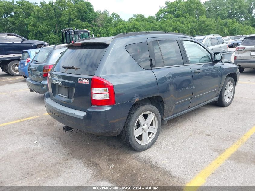 2008 Jeep Compass Sport VIN: 1J8FF47W38D707567 Lot: 39462340