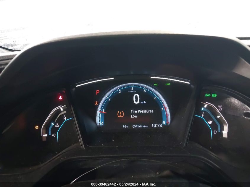 2019 Honda Civic Lx VIN: 2HGFC4B61KH302178 Lot: 39462442