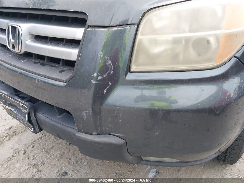 2006 Honda Pilot Ex-L VIN: 5FNYF28776B043842 Lot: 39462460