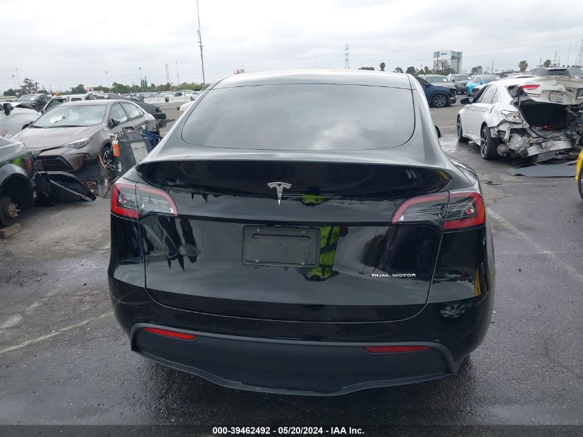 2022 Tesla Model Y Long Range Dual Motor All-Wheel Drive VIN: 7SAYGDEE8NF344763 Lot: 39462492