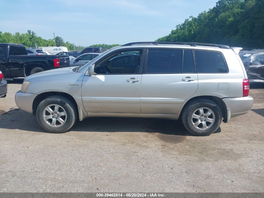 2002 Toyota Highlander Limited VIN: JTEHF21A520058608 Lot: 39462514