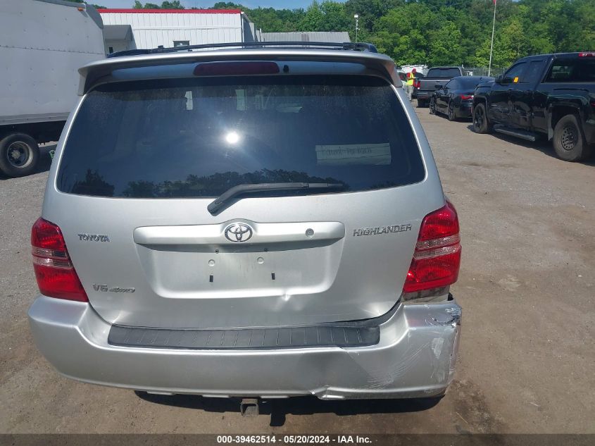 2002 Toyota Highlander Limited VIN: JTEHF21A520058608 Lot: 39462514