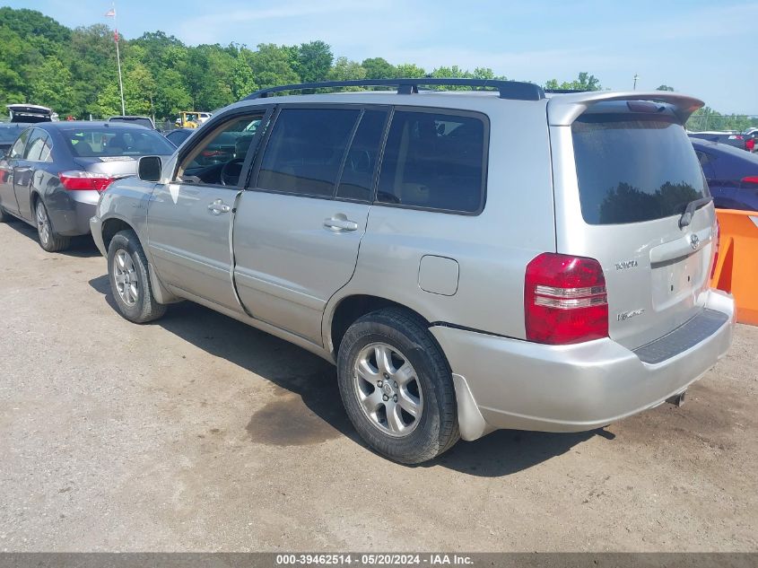 2002 Toyota Highlander Limited VIN: JTEHF21A520058608 Lot: 39462514