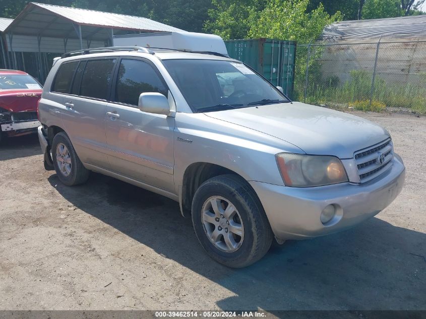 2002 Toyota Highlander Limited VIN: JTEHF21A520058608 Lot: 39462514