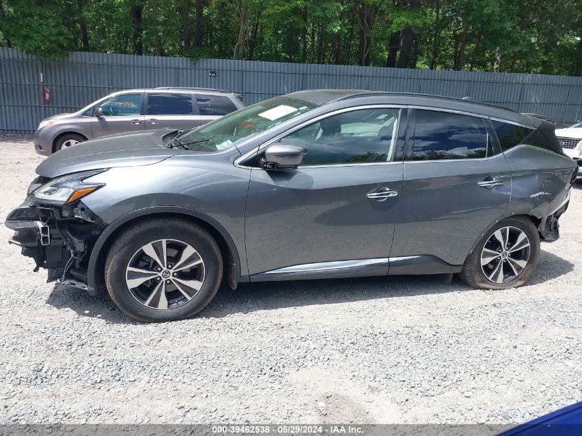 2019 Nissan Murano Sv VIN: 5N1AZ2MSXKN135151 Lot: 39462538