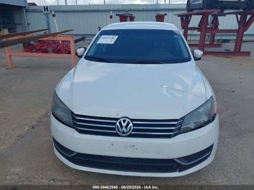 2012 Volkswagen Passat 2.5L Se VIN: 1VWBH7A3XCC084461 Lot: 39462540