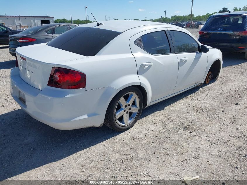 2014 Dodge Avenger Se VIN: 1C3CDZAB8EN129706 Lot: 39462545