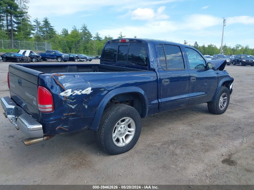 2004 Dodge Dakota Slt VIN: 1D7HG48N84S534076 Lot: 39462626