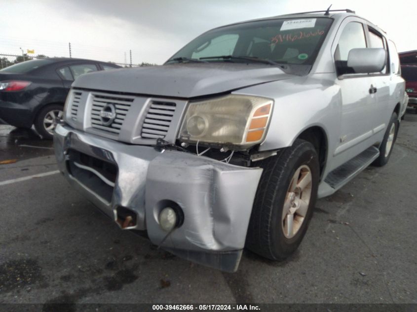 2007 Nissan Armada Se VIN: 5N1BA08A17N720984 Lot: 39462666