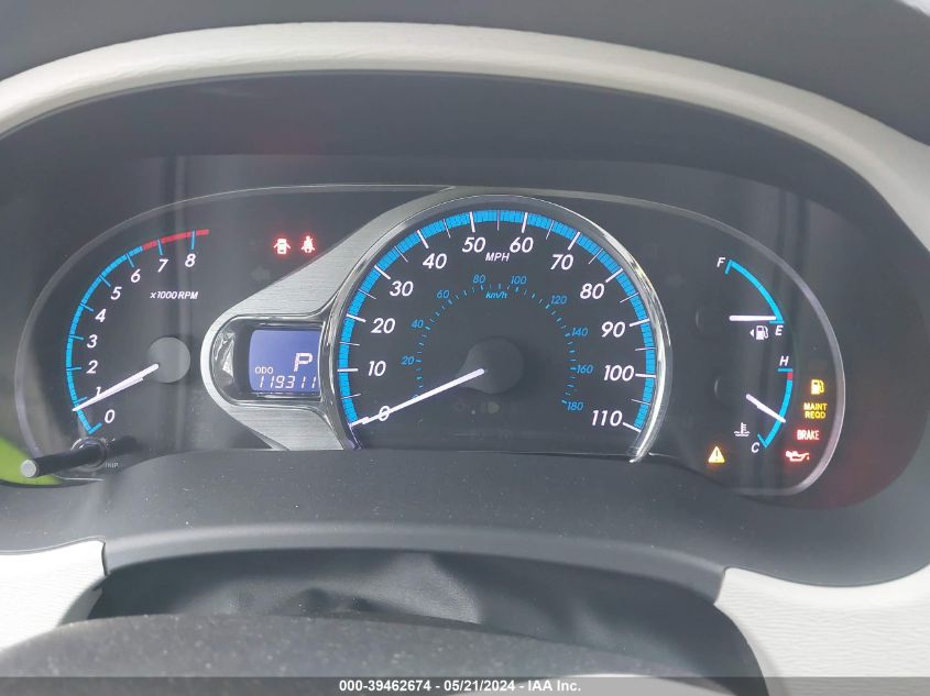 2011 Toyota Sienna Xle VIN: 5TDDK3DC5BS007222 Lot: 39462674