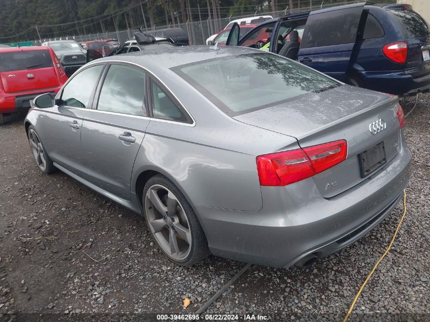 2012 Audi A6 3.0 Premium VIN: WAUJGAFC7CN162283 Lot: 39462695