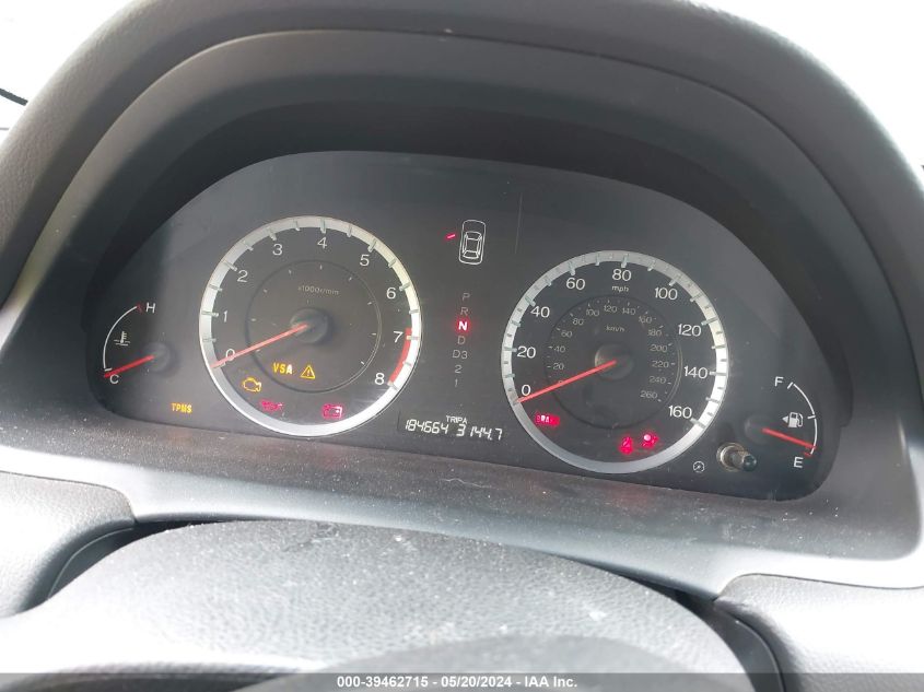 2010 Honda Accord 2.4 Lx VIN: 1HGCP2F39AA124867 Lot: 39462715