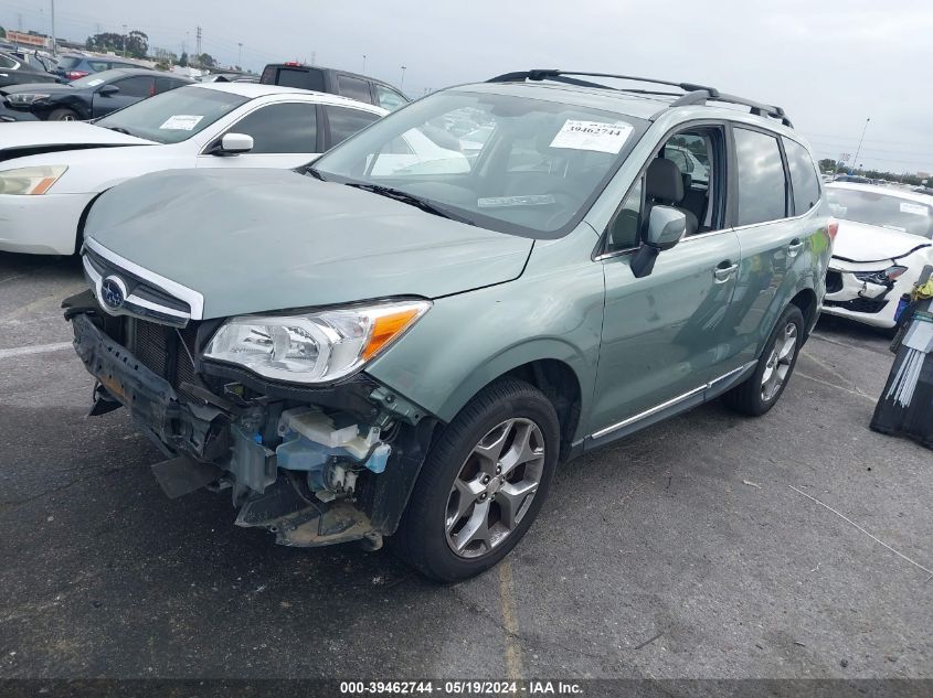 2016 Subaru Forester 2.5I Touring VIN: JF2SJAXC1GH563373 Lot: 39462744