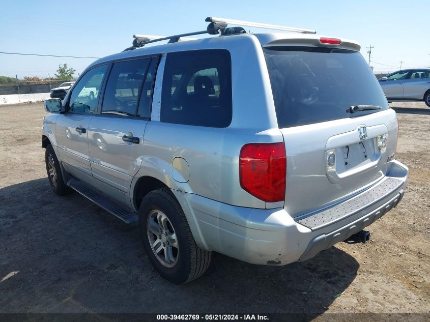 2004 Honda Pilot Ex-L VIN: 2HKYF18604H524905 Lot: 39462769