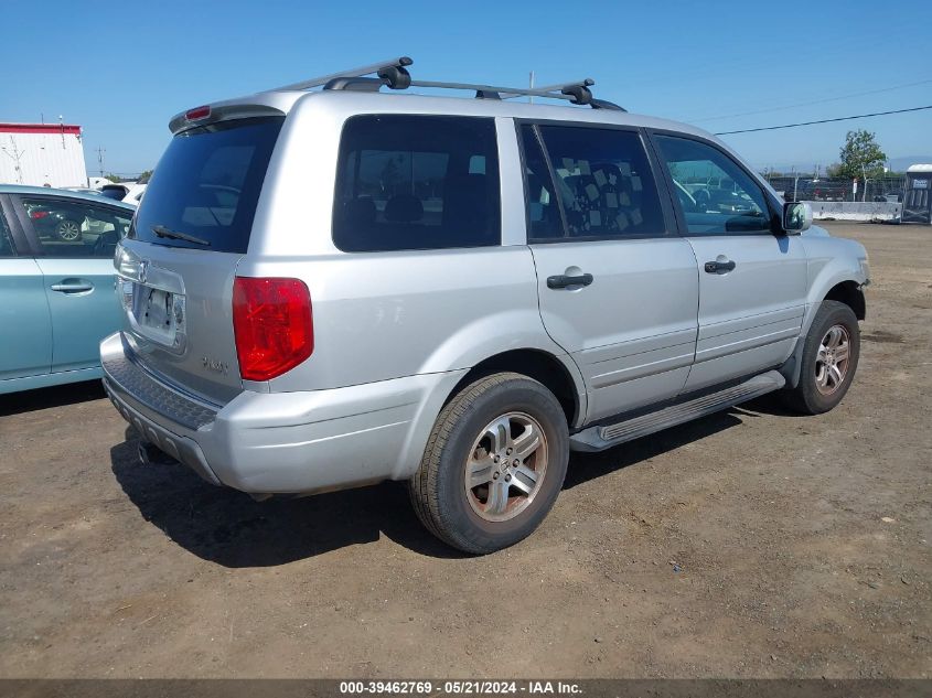 2004 Honda Pilot Ex-L VIN: 2HKYF18604H524905 Lot: 39462769