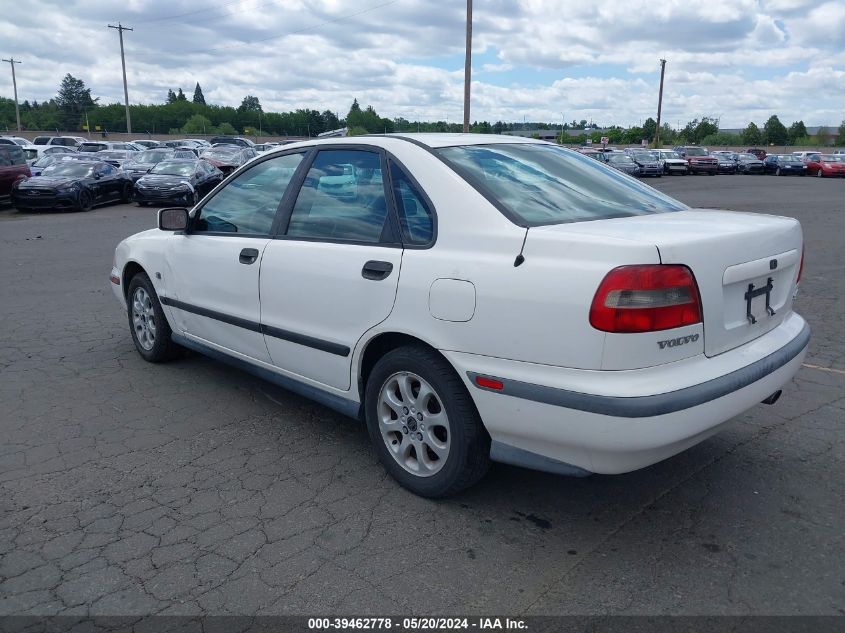 2000 Volvo S40 A/As VIN: YV1VS2554YF497587 Lot: 39462778