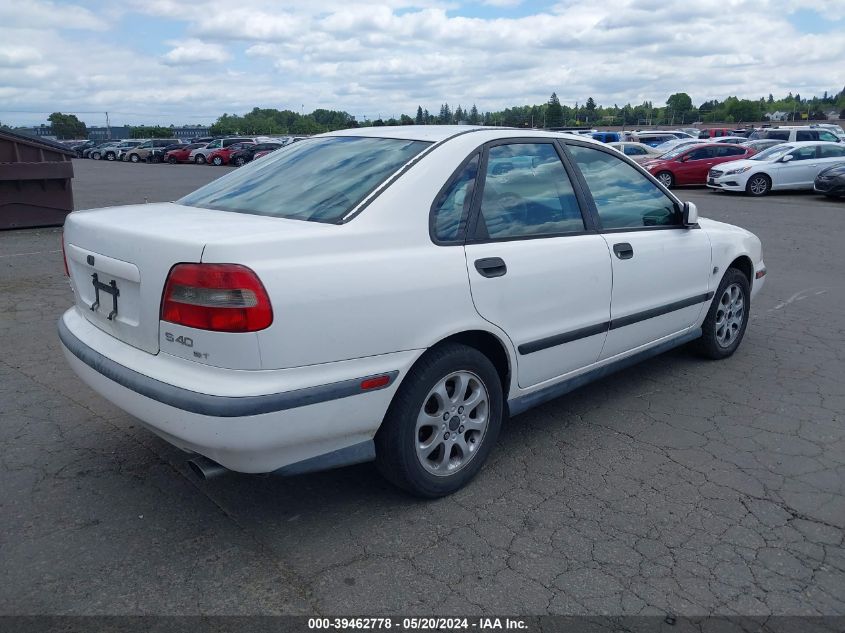 2000 Volvo S40 A/As VIN: YV1VS2554YF497587 Lot: 39462778