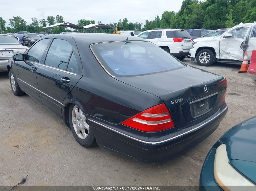 WDBNG75J12A312254 | 2002 MERCEDES-BENZ S 500