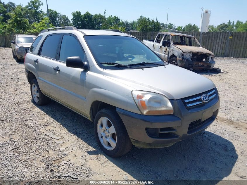 2007 Kia Sportage Lx VIN: KNDJF724377389004 Lot: 39462814