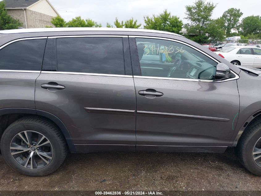 2016 Toyota Highlander Xle V6 VIN: 5TDJKRFH4GS317383 Lot: 39462836