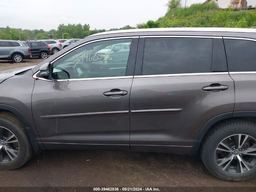 2016 Toyota Highlander Xle V6 VIN: 5TDJKRFH4GS317383 Lot: 39462836