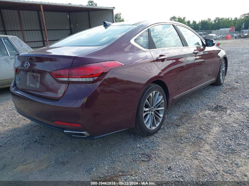 2016 Hyundai Genesis 3.8 VIN: KMHGN4JE3GU106734 Lot: 39462835