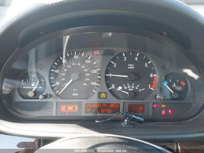 2000 BMW 328I I VIN: WBAAM5349YJR60229 Lot: 39462853