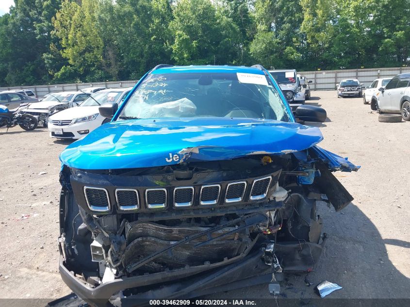 2018 Jeep Compass Sport Fwd VIN: 3C4NJCAB9JT124812 Lot: 39462909