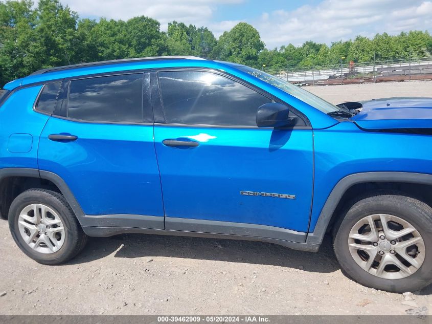 2018 Jeep Compass Sport Fwd VIN: 3C4NJCAB9JT124812 Lot: 39462909