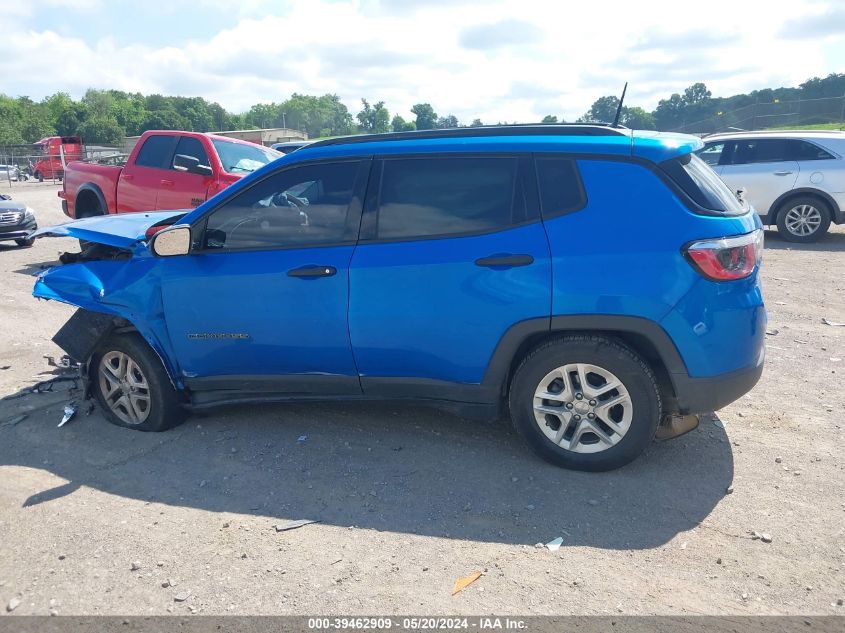 2018 Jeep Compass Sport Fwd VIN: 3C4NJCAB9JT124812 Lot: 39462909