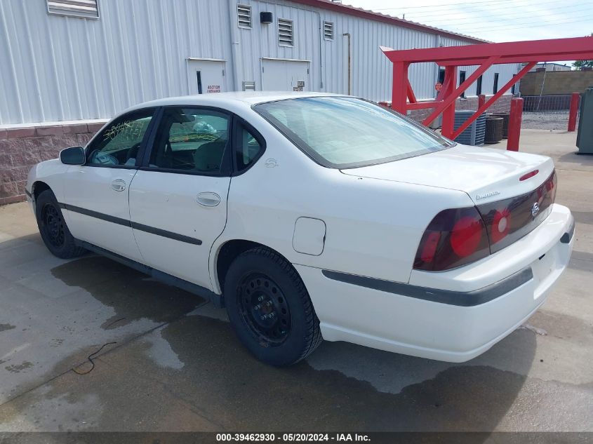 2001 Chevrolet Impala VIN: 2G1WF52E619127771 Lot: 39462930