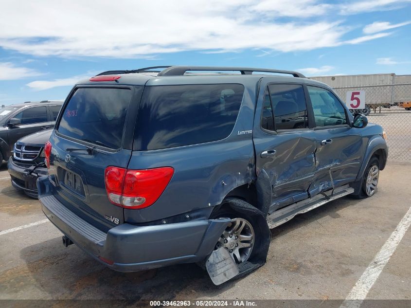 2006 Toyota Sequoia Limited V8 VIN: 5TDZT38A46S274594 Lot: 39462963