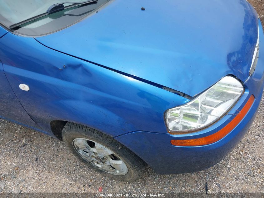 2006 Chevrolet Aveo Ls VIN: KL1TD66696B628370 Lot: 39463021