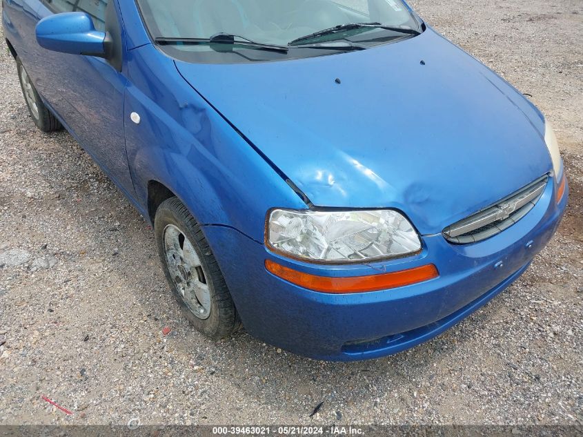 2006 Chevrolet Aveo Ls VIN: KL1TD66696B628370 Lot: 39463021
