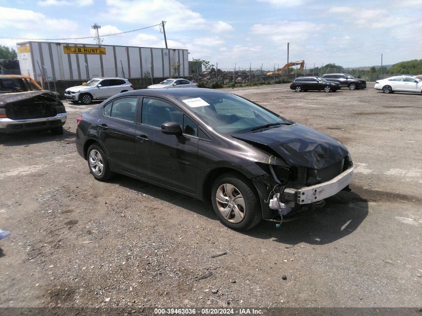 2013 Honda Civic Lx VIN: 19XFB2F58DE219742 Lot: 39463036